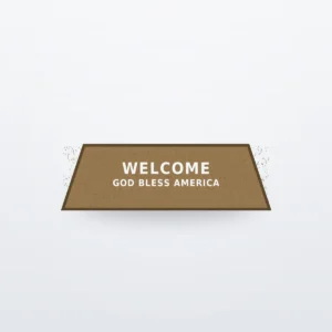 God Bless America Coir Doormat